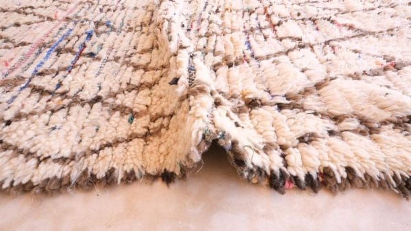 Vintage Berber carpet Made from natural wool 3x8ft - Image 6