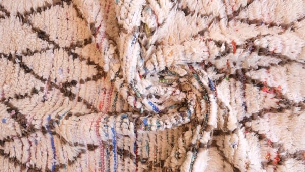 Vintage Berber carpet Made from natural wool 3x8ft - Image 7