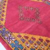 Wool Red Moroccan rug with geometric design 5x7ft - Image 4