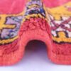 Wool Red Moroccan rug with geometric design 5x7ft - Image 5