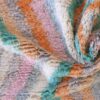 Colorful wool berber carpet with abstract design 5x8ft - Image 5