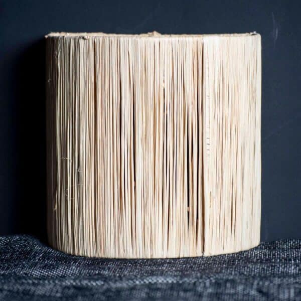 moroccan raffia wall lamp by Bazar Tifinagh
