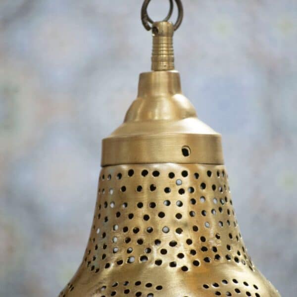 Brass Lamp Pendant, Handmade Moroccan Lighting for Elegant Interiors - Image 4