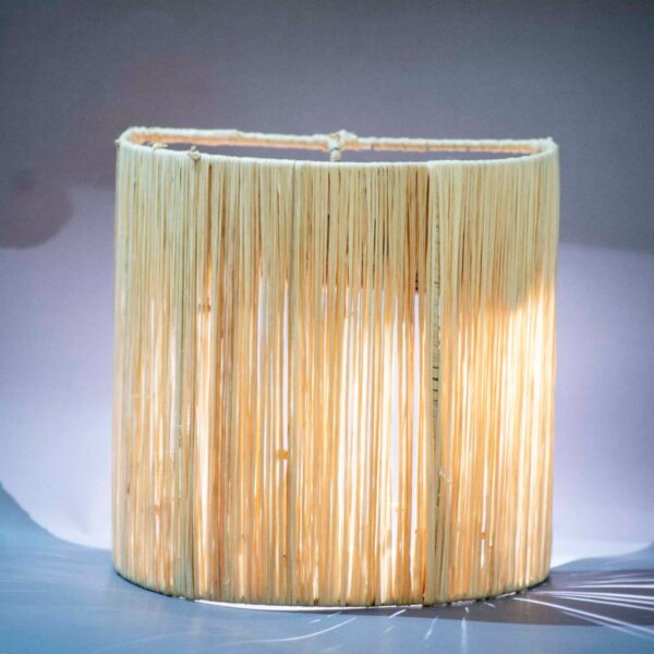 moroccan raffia wall lamp by Bazar Tifinagh