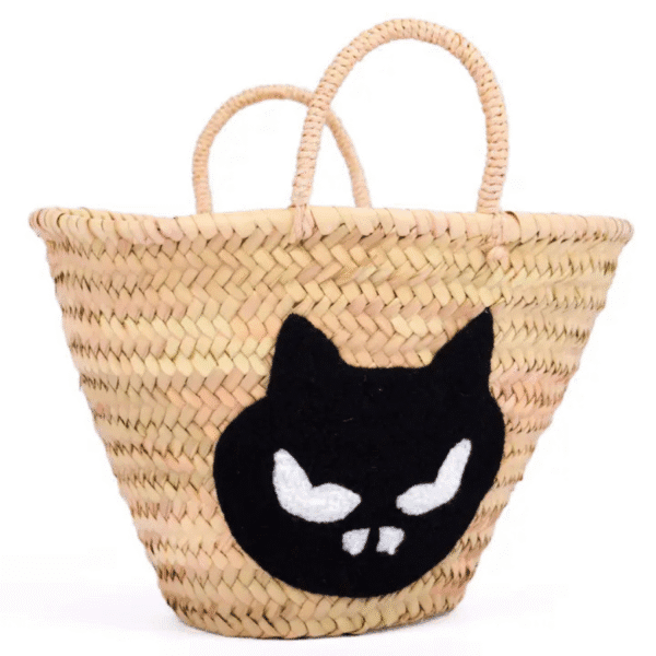 Handmade Moroccan Halloween Straw Bags | Eco-Friendly Trick or Treat Basket - Image 2