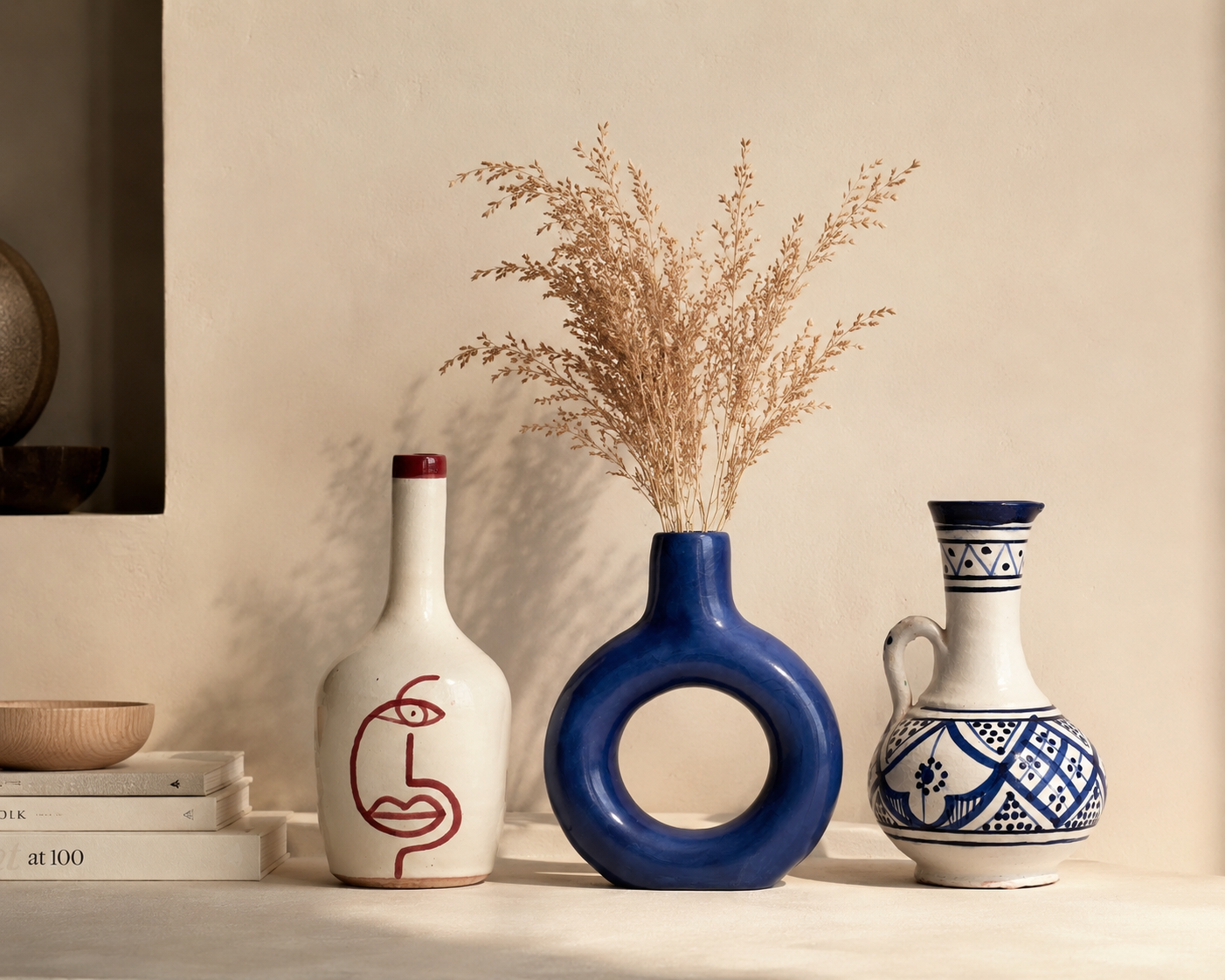 Moroccan ceramic vases