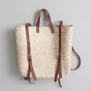 straw backpack