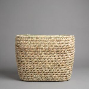 Woven Storage Basket, Handmade Natural Palm Storage Basket