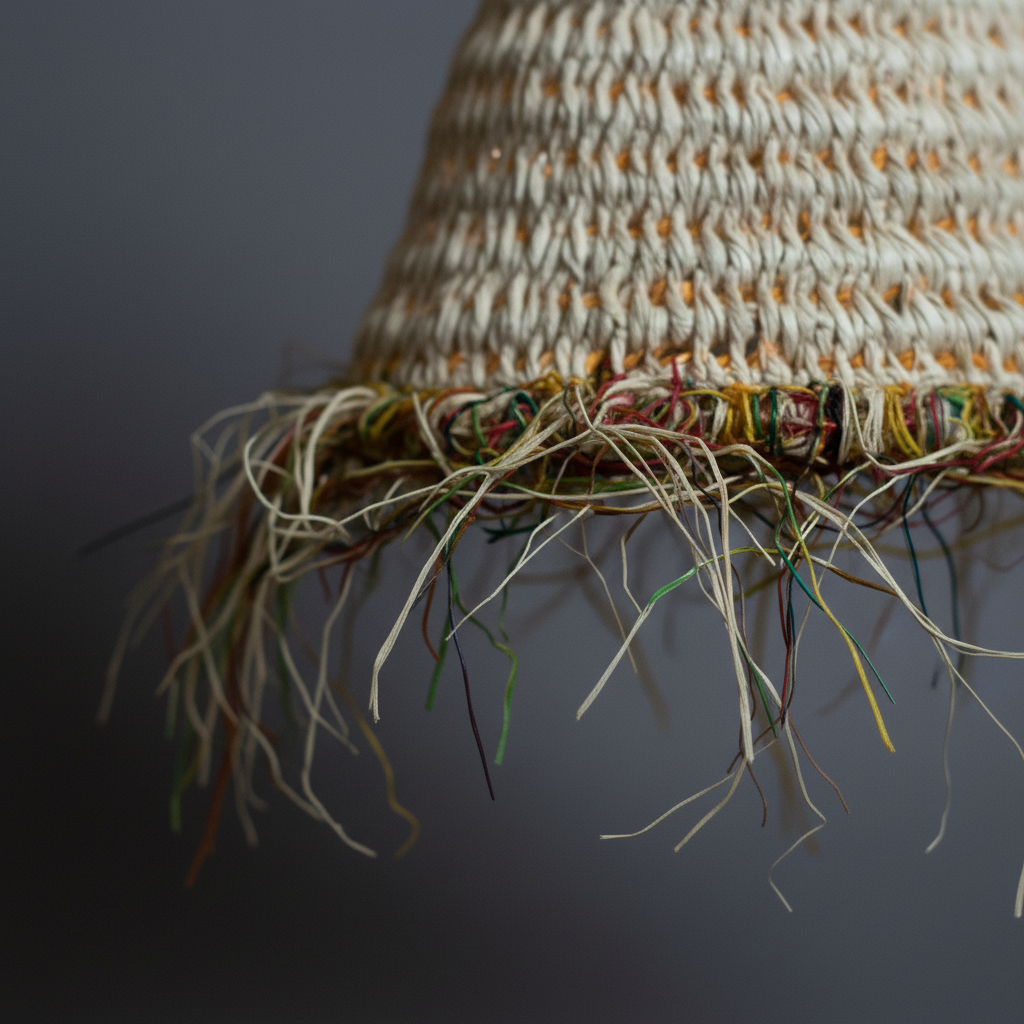 Moroccan Straw Lamp, Handwoven Pendant Light for Warm Boho Interiors - Image 4