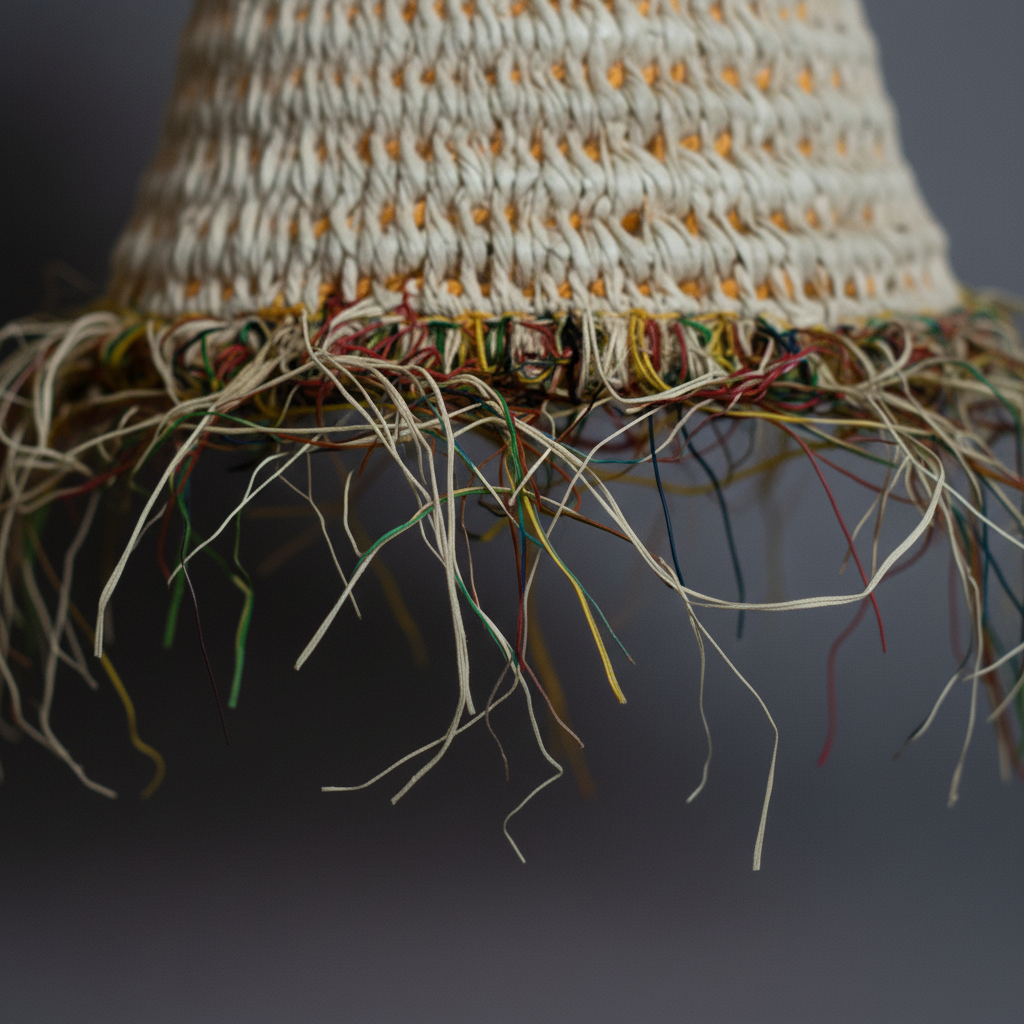 Moroccan Straw Lamp, Handwoven Pendant Light for Warm Boho Interiors - Image 5